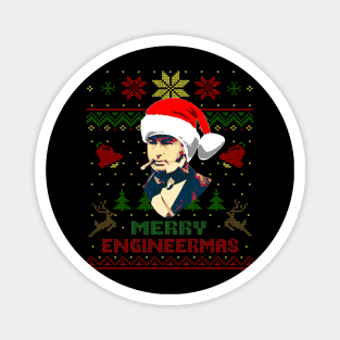 Isambard Kingdom Brunel Funny Engineering Christmas Magnet